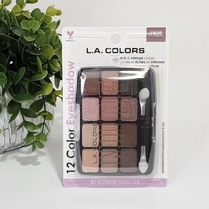 L.A. Colors 12 Color Eyeshadow Palette Nude In Vogue C62160